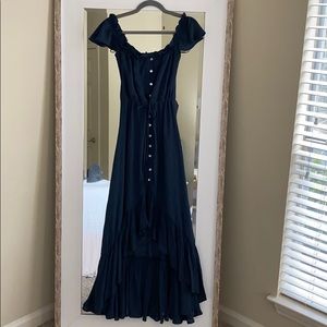 Navy blue maxi dress